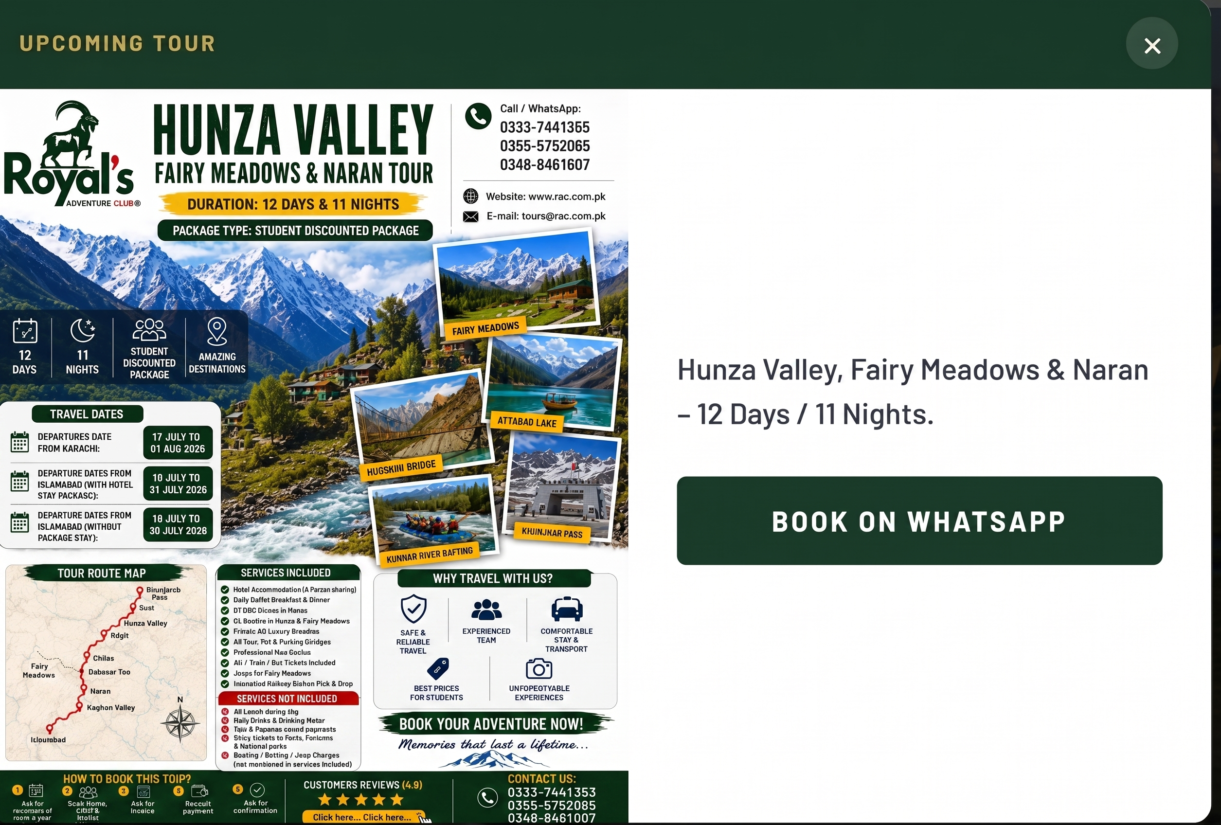 Hunza Valley Tour